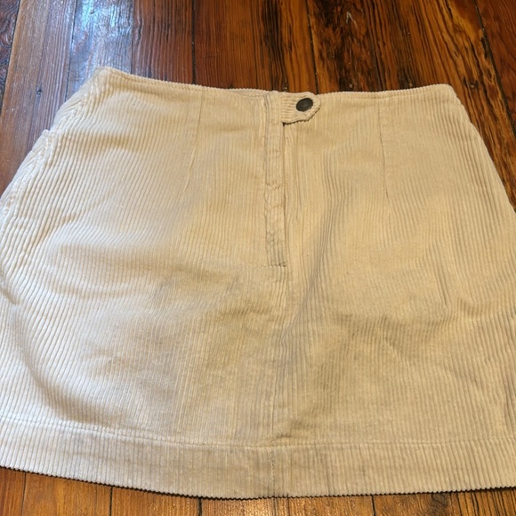 AG Corduroy Cream Mini Skirt - Picture 3 of 3